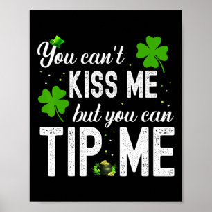 Affiche Drôle de Saint-Patrick Serveuse Barmaid Serveur Ti