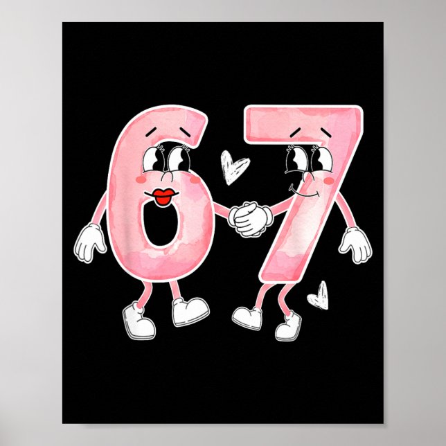 Affiche Drôle de Saint-Valentin 6 7 Six Sept Mème Saint-Va (Devant)