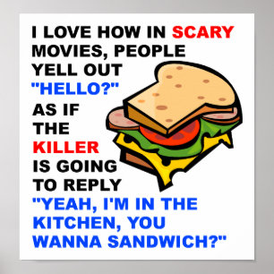 Affiche drôle de Scary Movie Bonjour
