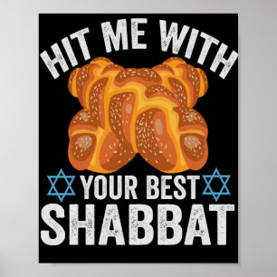 Affiche Drôle de Shabbat Vacances juives Humour Hanoukka