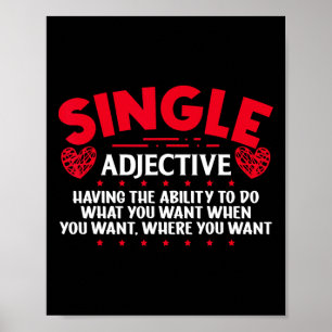 Affiche Drôle de Singles Awareness Day Anti-valentine Céli