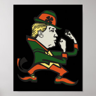 Affiche Drôle de St Patrick de Trump St. Paddy's de Trump
