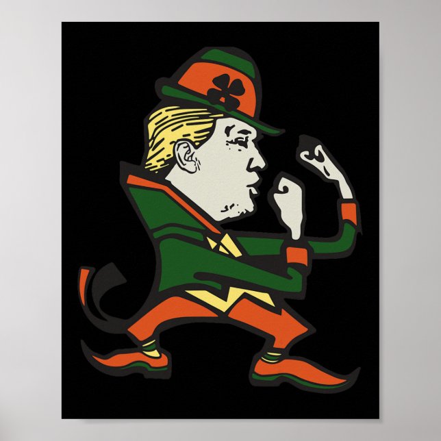 Affiche Drôle de St Patrick de Trump St. Paddy's de Trump  (Devant)