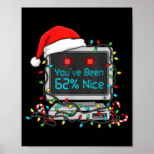 Affiche Drôle de technologie Noël Geek Ai Vacances Humour