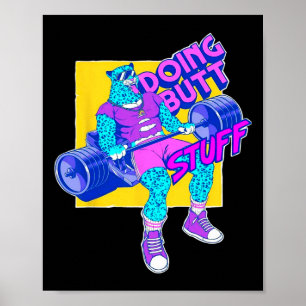 Affiche Drôle de trucs à faire Entraînement Bodybuilding F