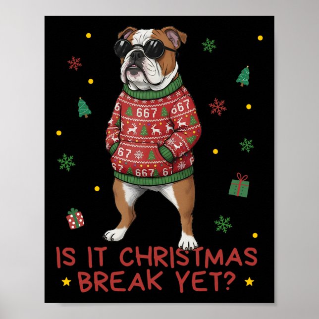 Affiche Drôle de vacances de Noël Est-ce que c'est les vac (Devant)