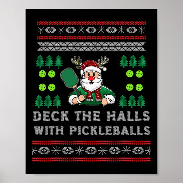 Affiche Drôle Deck Les Halls Mal Sweater Pickle (Devant)