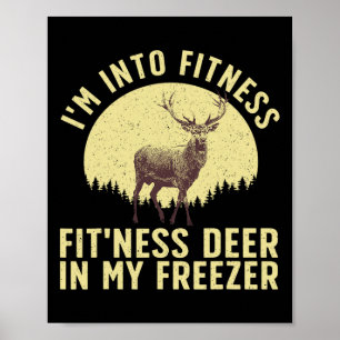 Affiche Drôle Deer Chasse Art Pour Hommes Femmes Chasse Fa