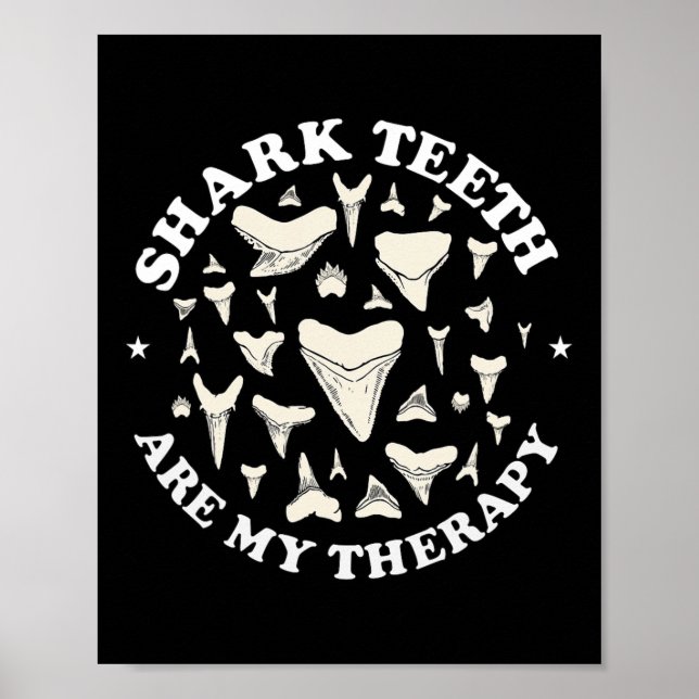 Affiche Drôle dents de requin sont mon traitement animal F (Devant)