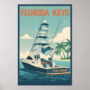 Affiche Drôle des Keys de Floride 