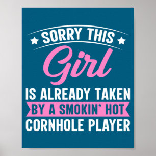 Affiche Drôle Désolé Cette Fille Est Prise Par Chaud Pla C