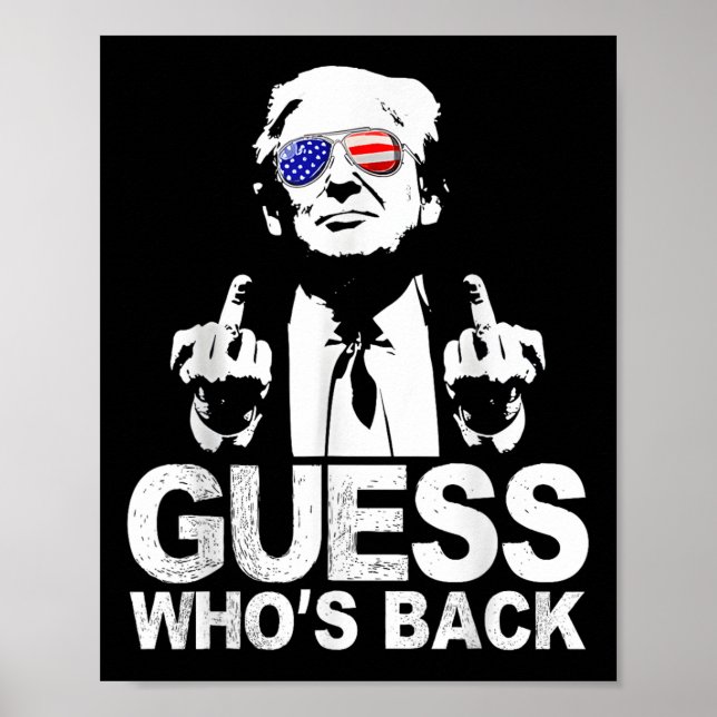 Affiche Drôle Devinez qui est le président Donald Trump (Devant)