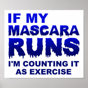 Affiche drôle d'exercice de Mascera Runs