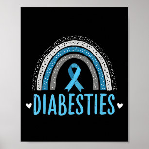 Affiche Drôle Diabesties Diabète Sensibilisation Ami