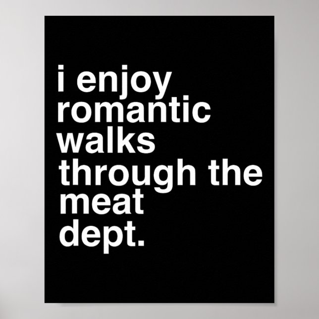 Affiche Drôle Dire Viande Bacon Beef Grilling Bbq Lover Gi (Devant)
