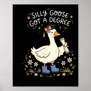 Affiche Drôle d'oie a obtenu un diplôme drôle de remise de