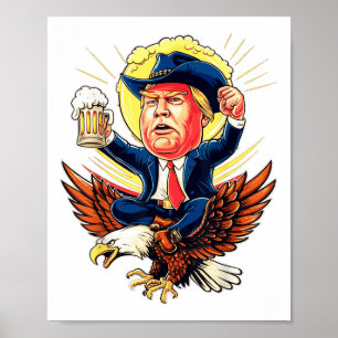 Affiche Drôle Donald Trump 2024 pour ramener l'Amérique au