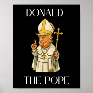 Affiche Drôle Donald Trump Pope