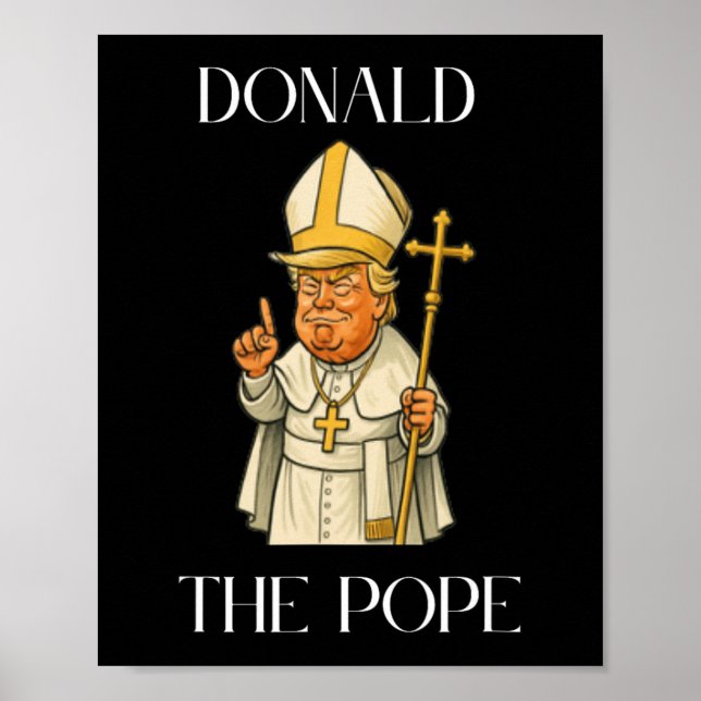 Affiche Drôle Donald Trump Pope (Devant)