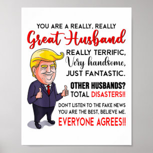 Affiche Drôle Donald Trump Vous Êtes Un Vraiment Grand Mar