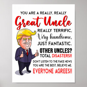Affiche Drôle Donald Trump Vous Êtes Un Vraiment Grand Onc