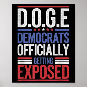 Affiche Drôle Drôle D.o.g.e Doge Efficacité gouvernemental