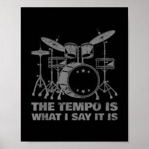 Affiche Drôle Drumming Art Pour Hommes Femmes Drumline Dru