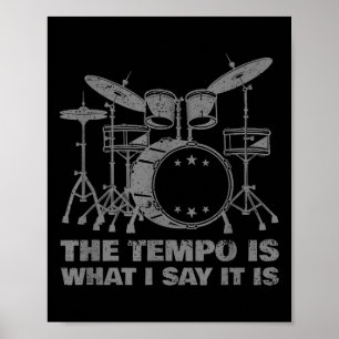 Affiche Drôle Drumming Art Pour Hommes Femmes Drumline Dru