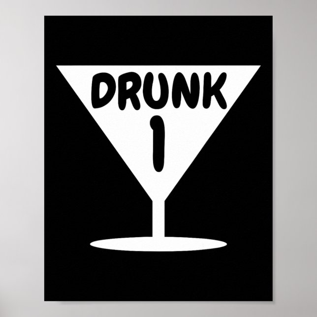 Affiche Drôle Drunk 1 Party Chose Halloween Costume (Devant)