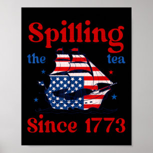 Affiche Drôle du 4 juillet qui dénonce tout depuis 1773 4è