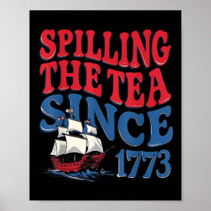 Affiche Drôle du 4 juillet qui dénonce tout depuis 1773 Qu