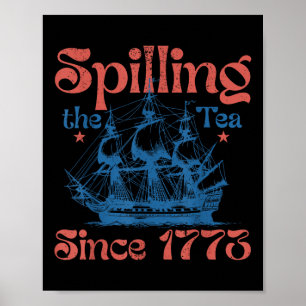 Affiche Drôle du 4 juillet qui dénonce tout depuis 1773 Qu