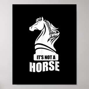 Affiche Drôle Échecs Ce N'Est Pas Un Cheval Knight Piece J