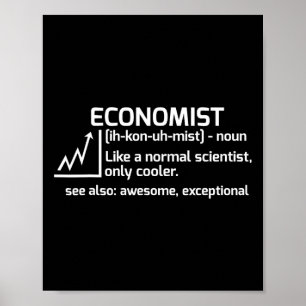 Affiche Drôle Économiste Définition Économie Science Don