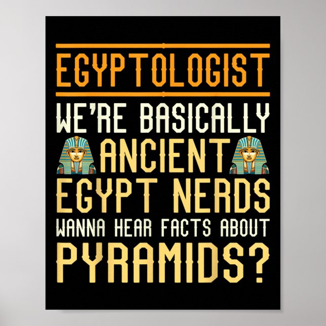 Affiche Drôle égyptologue Citation ancienne Egypte Lover S (Devant)