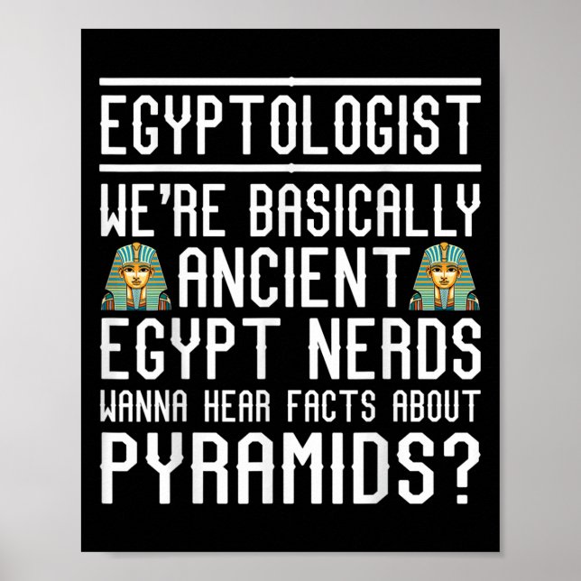 Affiche Drôle égyptologue Citation ancienne Egypte Lover S (Devant)