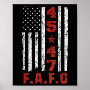 Affiche Drôle Fafo Trump Chemise Président 47 Trump Fafo