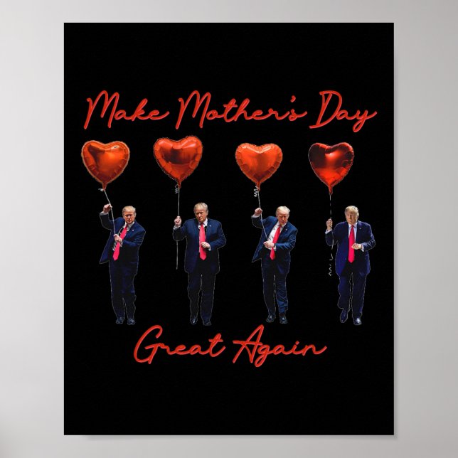 Affiche Drôle Faire à nouveau une excellente fête des mère (Devant)