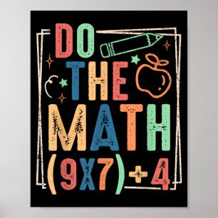 Affiche Drôle Fais Le Calcul 67 Mème Six Sept Garçon Fille