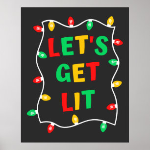 Affiche Drôle Faisons-nous Lit Noël