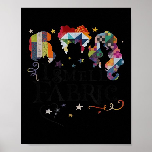 Affiche Drôle Femme Quilter Quilter Eau Coudre Je Sens (Devant)