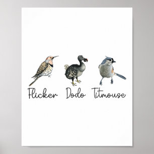 Affiche Drôle Flicker Dodo Titsouris