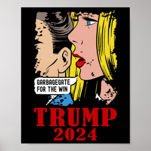 Affiche Drôle Garge Trump Gargegate Pour la victoire Trump