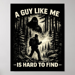 Affiche Drôle Grand Pied Rock Un Mec Comme est Dur à Trouv