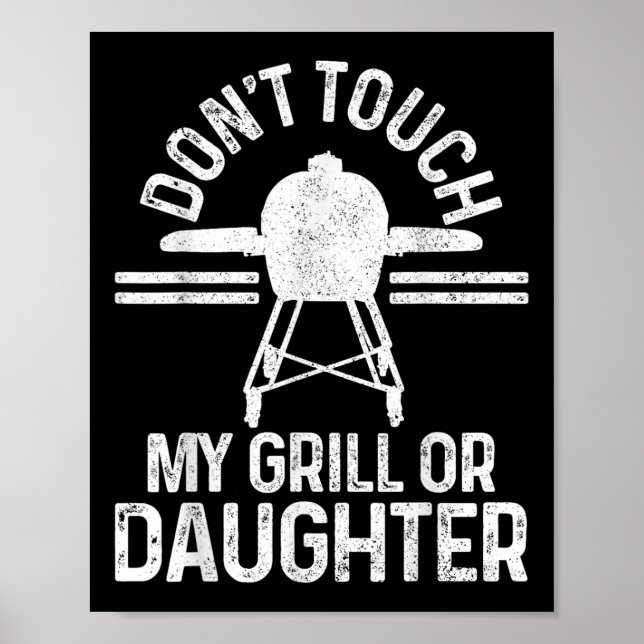 Affiche Drôle Grillmaster Barbecue Grill Chef Cadeau (Devant)