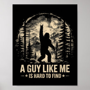 Affiche Drôle Gros Pied Rock Un Mec Comme est Dur à Trouve