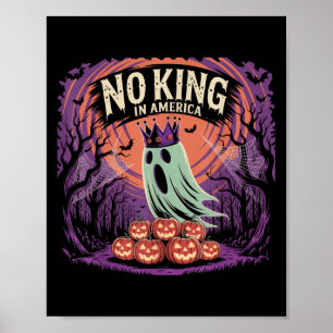 Affiche Drôle Halloween Pas De Rois En Amérique Depuis 177