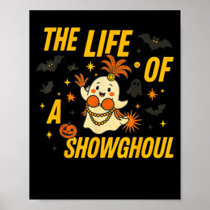 Affiche Drôle Halloween Showghoul Costume Fantôme Desi