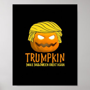 Affiche Drôle Halloween Trumpkin