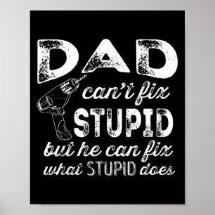 Affiche Drôle Handyman Papa Chemise Papa Papa ne peut pas